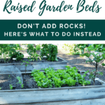 Raised Garden Beds - Should I add rocks to the bottom of my raised garden beds? - Urban Gardening - Garden Myths - Mini Urban Farm