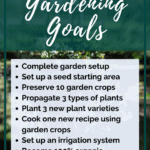 Gardening Goals Every Gardener Needs - Goals for beginner gardeners - Gardening Objectives - Mini Urban Farm