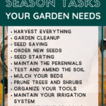 12 End of Season Gardening Tasks for a Successful Garden - Mini Urban Farm